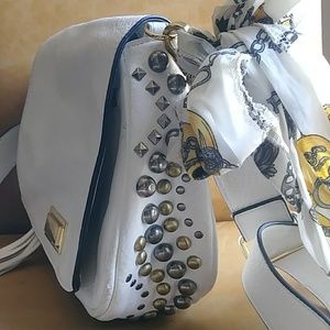 Rare Vintage Juicy Couture studded Moto crossbody shoulder bag purse